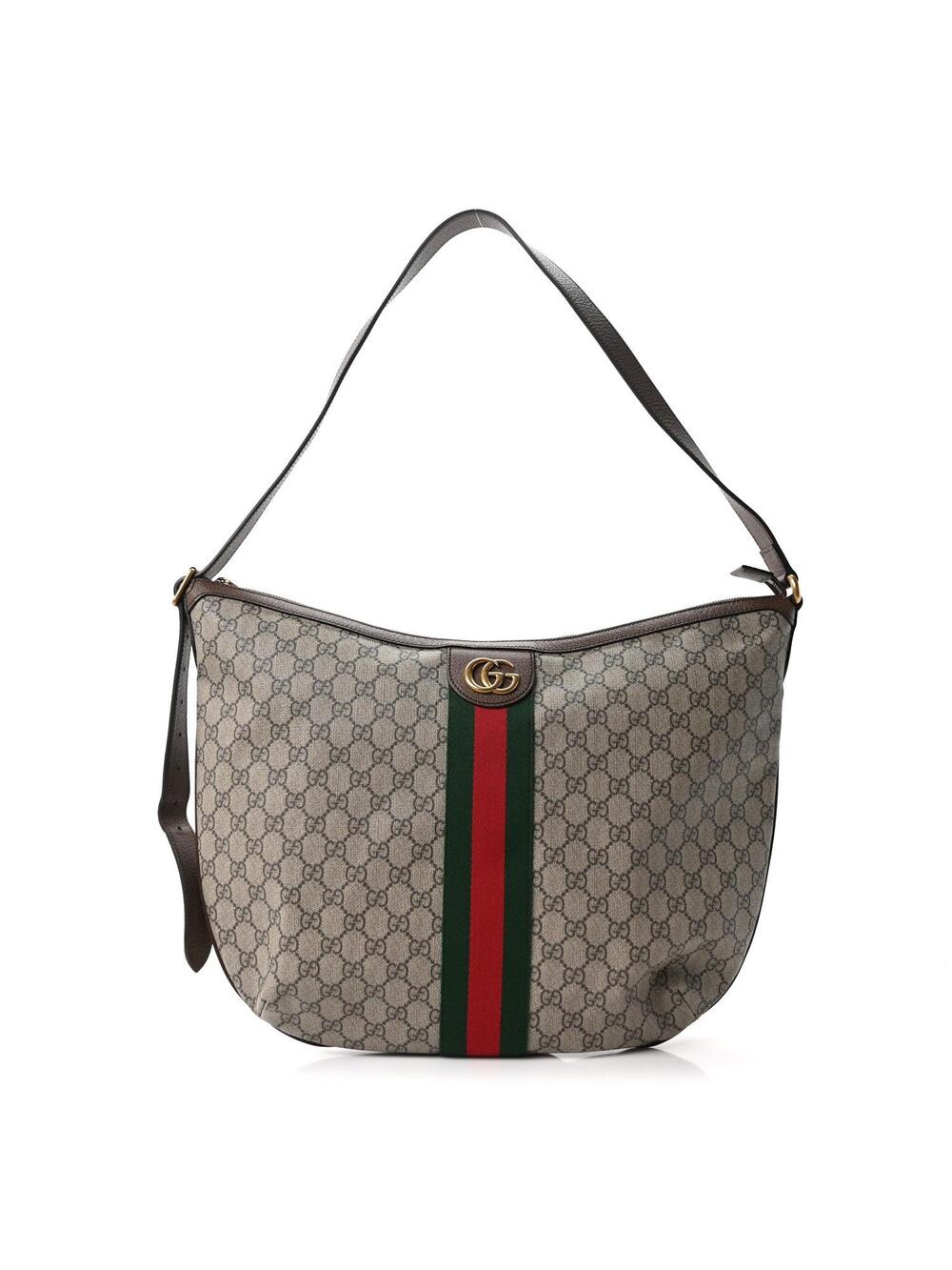 Gucci Gg Supreme Web Ophidia Half Moon #259127G12B